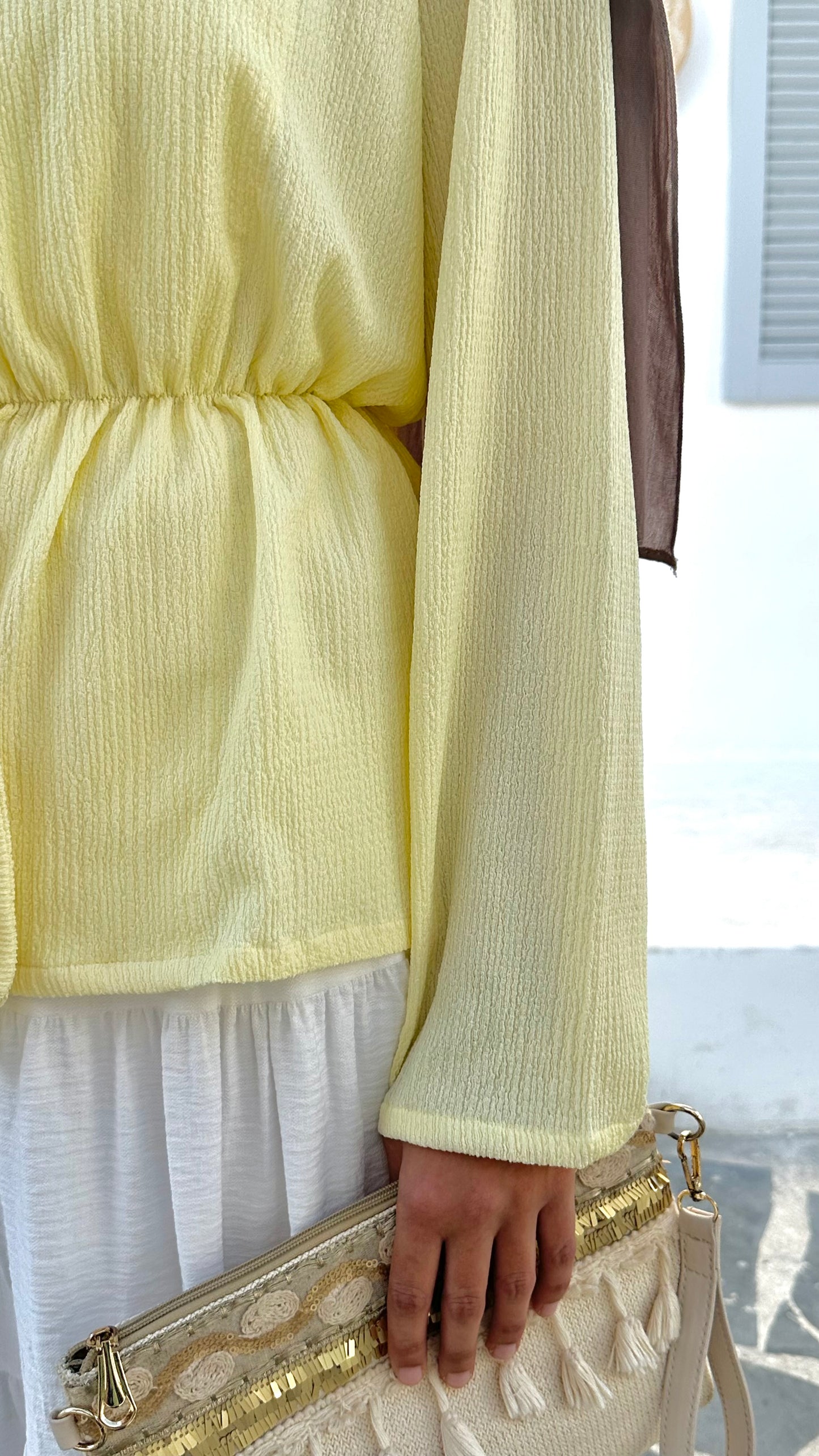 Shams open blouse